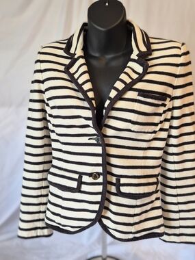 Bird by Juicy Couture | Nautical Striped Cotton Blazer
